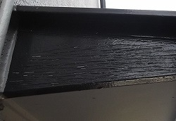 【藤枝市】庇の木部の塗装剥離補修