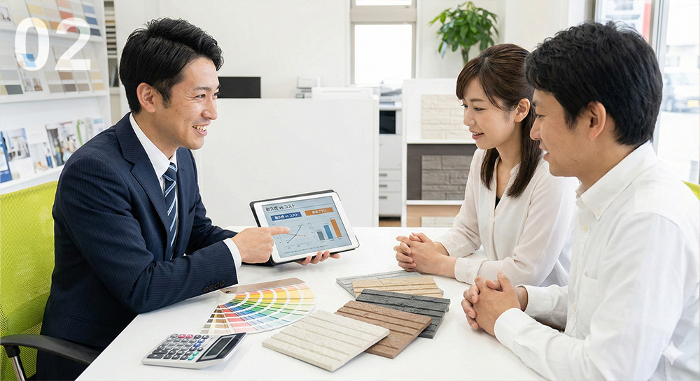 最適な塗料選びと提案力