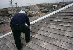 【藤枝市の外壁屋根塗装工事】屋根外壁塗装工事の様子